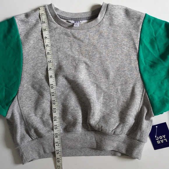 JoyLab Tops Joy Lab Small Colorblock Soft Cropped Crewneck Nwt